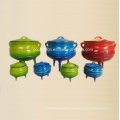 #3, #4, #6, #8 Three-Legged Cast Iron Potjie Pots for South African